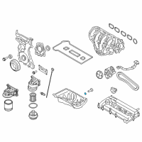 OEM Ford Escape Drain Plug O-Ring Diagram - F5TZ-6734-BA