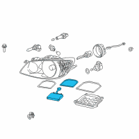 OEM 2004 Lexus IS300 Computer Sub-Assy, Headlamp Light Control Diagram - 81107-53040