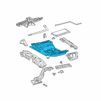 OEM Toyota Rear Floor Pan Diagram - 58311-02904