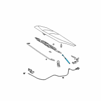 OEM Nissan Murano Stay Assembly-Hood, L Diagram - 65471-CB800