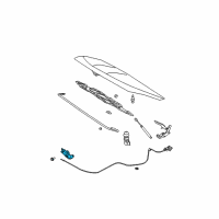 OEM 2007 Nissan Murano Male Assy-Hood Lock Diagram - 65601-CA00A