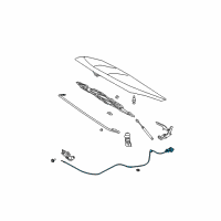 OEM 2007 Nissan Murano Cable Assembly-Hood Lock Diagram - 65621-CA00A