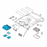 OEM Kia Forte Lamp Assembly-OVERHEADEAD Console Diagram - 928101M0008O