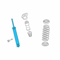 OEM 2006 Hyundai Azera Rear Shock Absorber Assembly Diagram - 55311-3L030