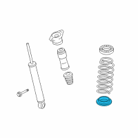 OEM 2008 Hyundai Azera Pad-Rear Spring, Lower Diagram - 55344-3F600--DS