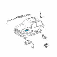 OEM 2007 Toyota FJ Cruiser Center Sensor Diagram - 89170-35270