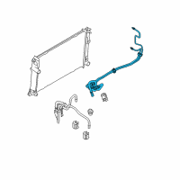 OEM Mercury Cooler Line Diagram - BE5Z-7R081-A