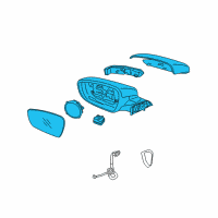 OEM Kia Forte Outside Rear View Mirror Assembly, Right Diagram - 87620A7270