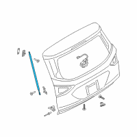 OEM Ford Escape Support Cylinder Diagram - CJ5Z-78406A11-A