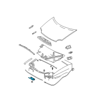 OEM 1998 Dodge Neon Hood Latch Diagram - 4615516AC