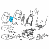 OEM 2015 Chevrolet Trax Seat Back Heater Diagram - 95077894