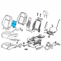 OEM 2018 Chevrolet Trax Seat Back Heater Diagram - 95077894