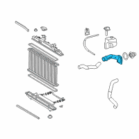 OEM Toyota Sienna Water Inlet Pipe Diagram - 16321-0P010