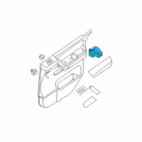 OEM 2010 Nissan Armada Switch Assy-Power Window, Assist Diagram - 25411-ZW01A