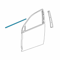 OEM 2003 Saturn Vue Sealing Strip Pkg, Front & Rear Side Door Outer Panel Diagram - 19259984