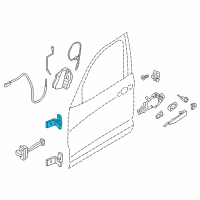 OEM 2013 BMW X3 Left Upper Front Door Hinge Diagram - 41-51-7-205-551