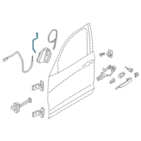 OEM 2011 BMW X3 Operating Rod, Door Front Left Diagram - 51-21-7-205-795