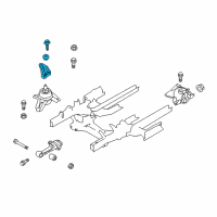 OEM Kia Sportage Support Engine Mounting Bracket Diagram - 218203W200
