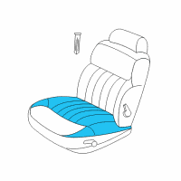 OEM 2003 Chrysler Concorde Seat Cushion Foam Diagram - 5093618AA