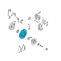 OEM 2003 Nissan Xterra Rotor Brake Front Diagram - 40206-VE400