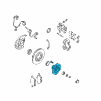 OEM Nissan Xterra Hub Assembly Road Wheel Diagram - 40202-7Z200