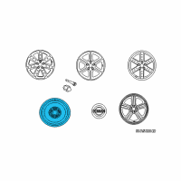 OEM 2003 Nissan 350Z Wheel Assy-Spare Tire Diagram - 40300-05U77