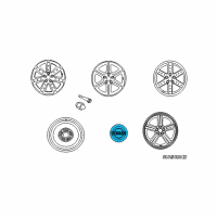 OEM 2005 Nissan 350Z Disc Wheel Ornament Diagram - 40342-8H700