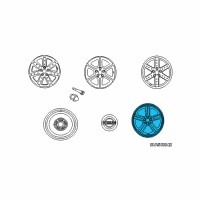 OEM Nissan 350Z Aluminum Wheel Diagram - D0300-1A32A