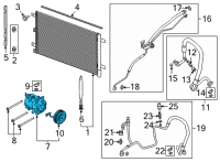 OEM 2021 Ford F-150 COMPRESSOR ASY Diagram - ML3Z-19703-F