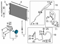 OEM 2021 Ford F-150 CLUTCH ASY - COMPRESSOR Diagram - ML3Z-19D786-B