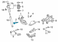OEM Lexus ES250 Cam Sub-Assembly, Toe Ad Diagram - 48409-06010