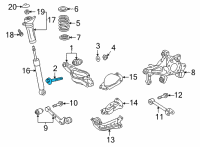 OEM 2021 Toyota RAV4 Adjust Bolt Diagram - 48409-06010