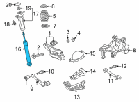 OEM 2022 Toyota Corolla Cross Shock Diagram - 48530-8Z169