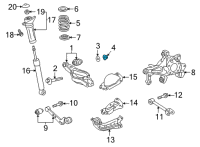 OEM 2021 Toyota Prius Adjust Cam Nut Diagram - 90178-A0102