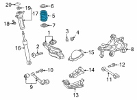 OEM 2022 Toyota Corolla Cross Spring Diagram - 48231-0A110