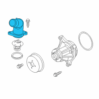 OEM 2011 Ford F-350 Super Duty Water Outlet Diagram - AL3Z-8592-A