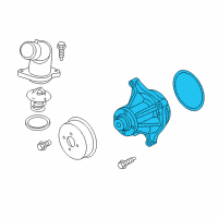 OEM 2022 Ford F-250 Super Duty Water Pump Assembly Diagram - AL3Z-8501-D
