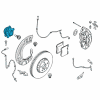 OEM 2022 BMW X7 WHEEL HUB WITH BEARING Diagram - 31-20-6-895-674