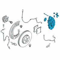 OEM 2021 BMW X5 CALIPER HOUSING LEFT Diagram - 34-11-6-891-307