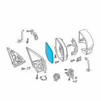 OEM 2020 Acura RDX Mirror Sub-Assembly, Driver Side (Flat) (Heated) Diagram - 76253-TZ6-C21