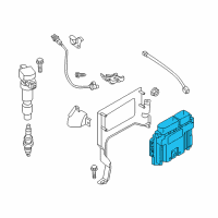 OEM 2018 Kia Optima Engine Computer Ecu Ecm Diagram - 391082GGC0