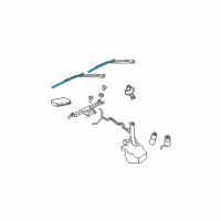 OEM 2008 Jeep Grand Cherokee Blade-Front WIPER Diagram - 5139095AB