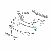 OEM 2019 Acura MDX Reflector Assembly, Left Rear Diagram - 33555-TZ5-A01