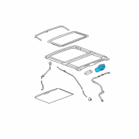 OEM 2008 Cadillac DTS Actuator Asm-Sun Roof Diagram - 15139684