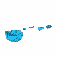 OEM Toyota Tacoma Signal Lamp Assembly Diagram - 81510-04010