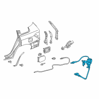 OEM 2011 Toyota Highlander Lock Cable Diagram - 77030-48060