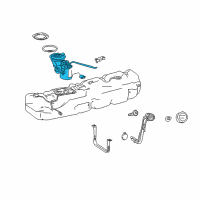 OEM 2007 Dodge Sprinter 2500 Fuel Pump Module/Level Unit Diagram - 68013489AB