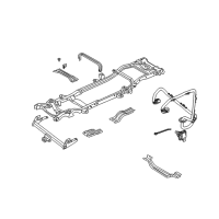 OEM 1998 Dodge Durango Transfer Case Mount Diagram - 52019824