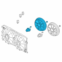 OEM 2002 Buick LeSabre Fan Kit, Engine Coolant Diagram - 88892898