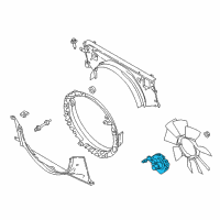 OEM 2022 Ford F-350 Super Duty Fan Clutch Diagram - LC3Z-8A616-E